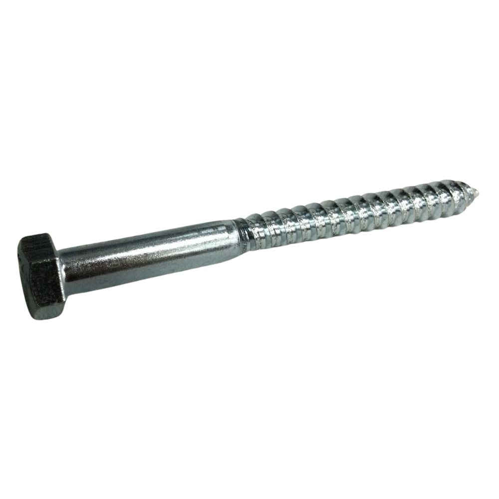 Tornillo Tirafondo Hexagonal Zincado Acero Grado X Hopsa