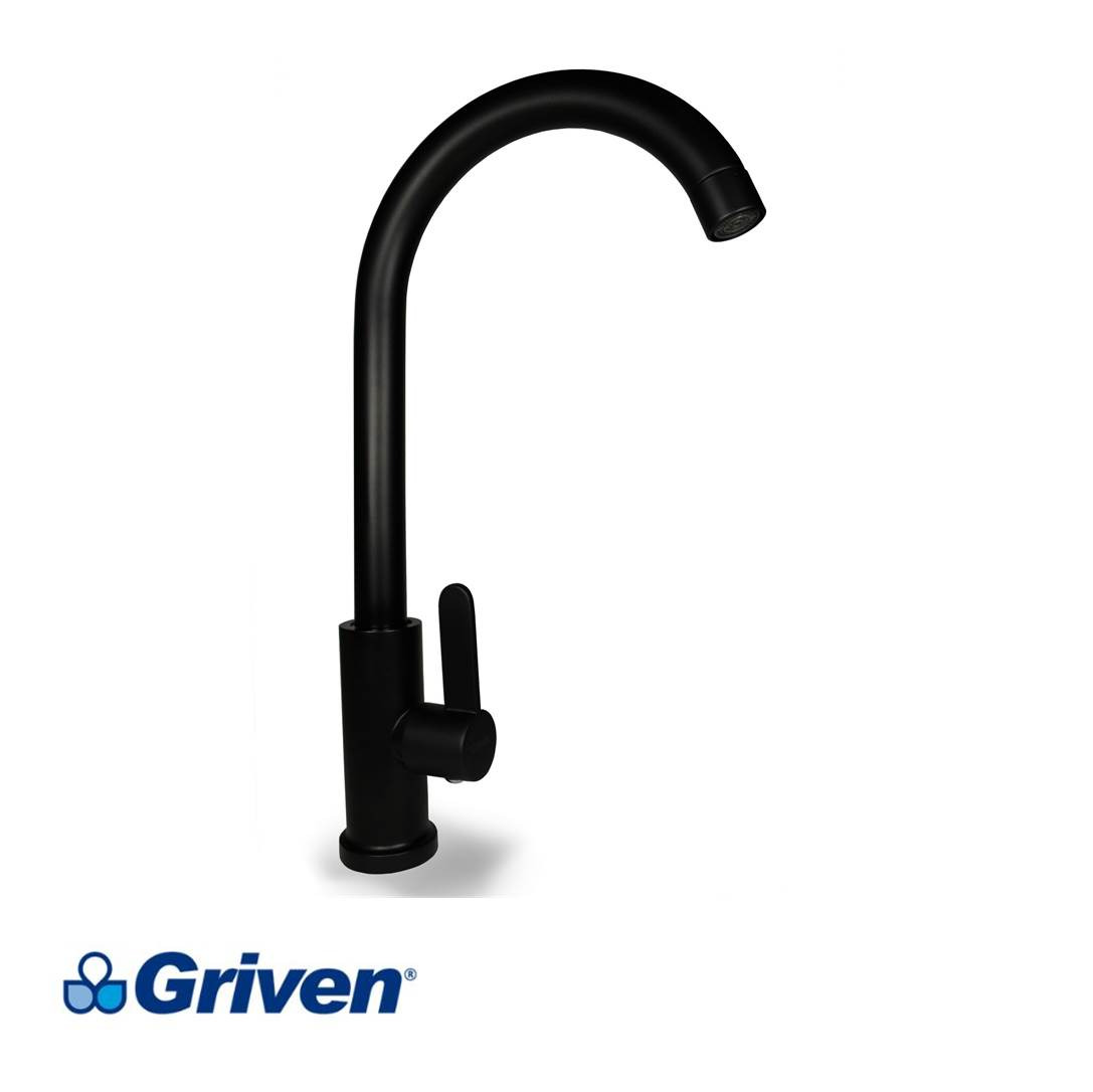 Grifo Individual Para Fregadero Negro Griven A Sh Bk Hopsa