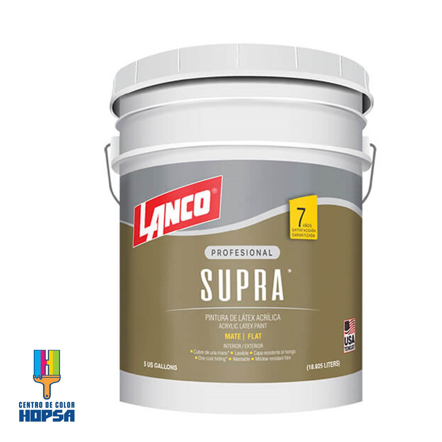 Pintura Supra Latex Tint 5 Galones Va959 2 Lanco Hopsa Tienda Online 5669