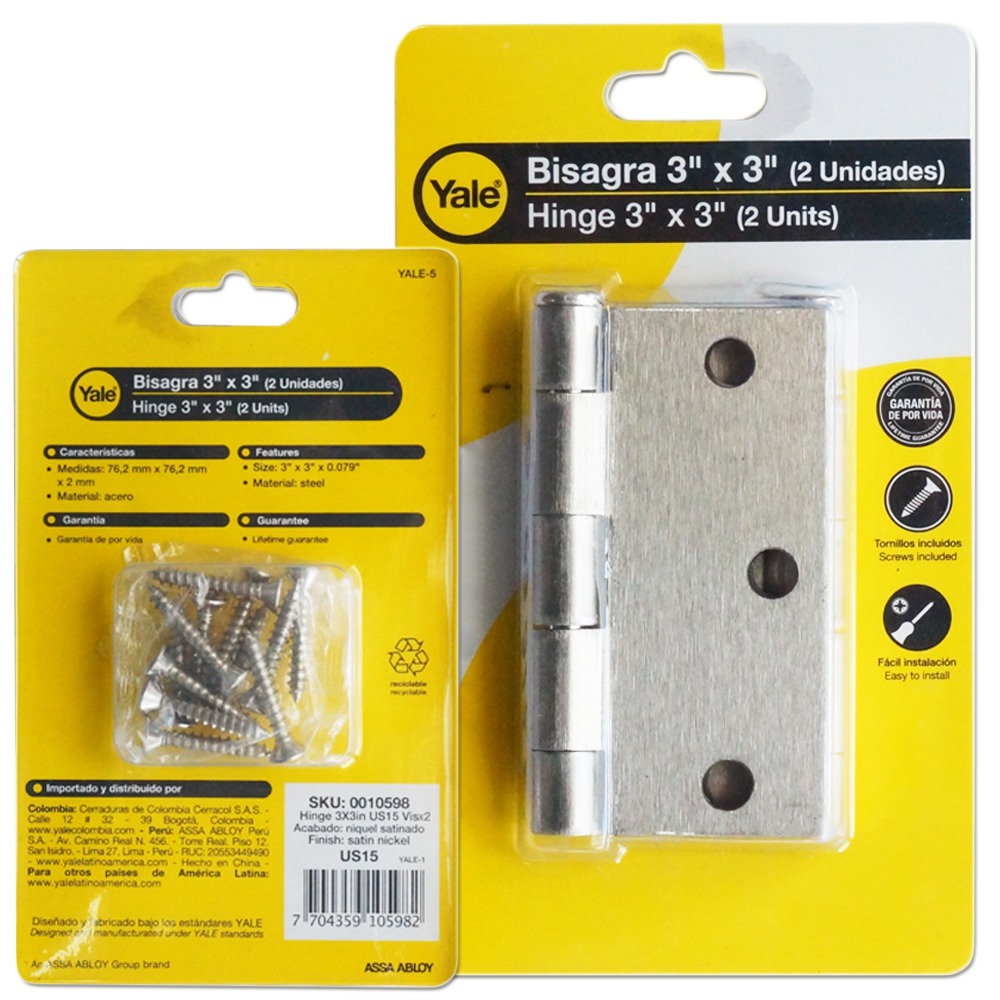 Better Home Products Bisagras Cuadradas De Níquel Satinado De 4 X 4 Pulgadas Para Puertas De Cierre De Esquina Controles De Hardware De Puerta