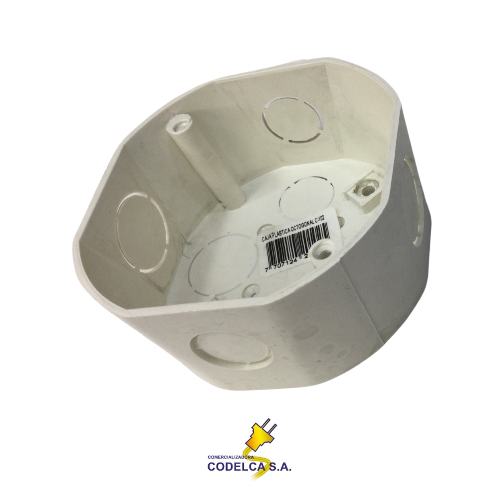 Cajilla electrica octagonal de pvc 4 in | HOPSA Tienda Online