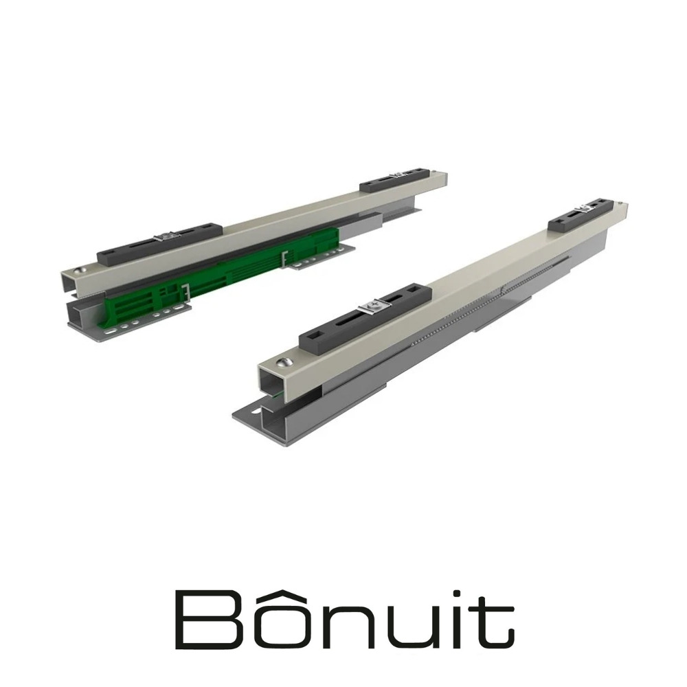 Riel para canastas montaje al piso cierre lento | HOPSA Tienda Online