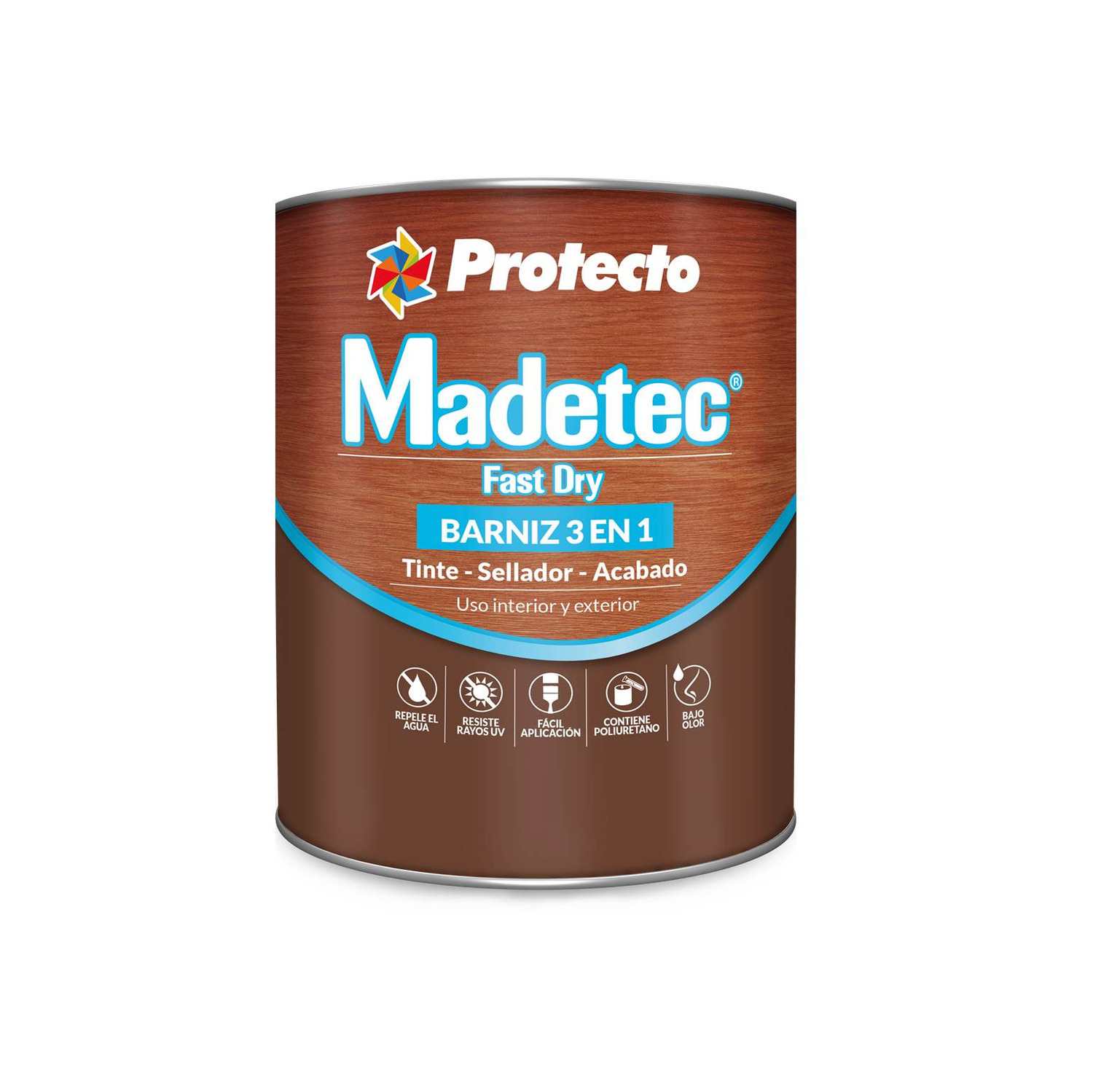 Barniz 3 en 1 madetec fast dry caobilla qto 9607 pintuco | HOPSA Tienda ...