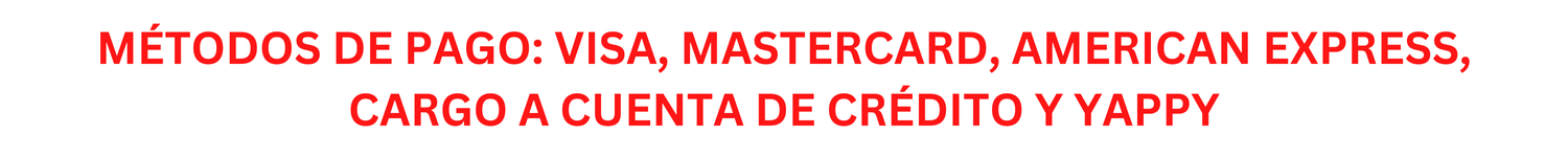 MÃ©todos de Pago acpetados 