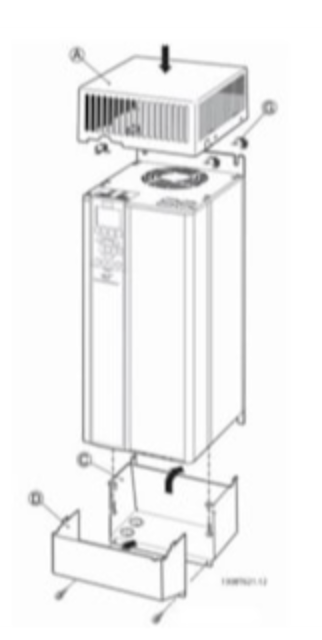 Danfoss IP 21/Type 1 conversion kit, A2